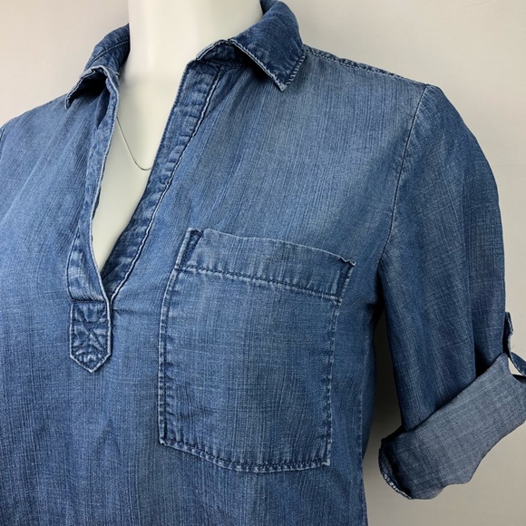 Cloth & Stone Women’s Chambray Popover Size XS - Picture 2 of 5